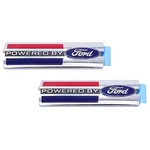 Racing Fender Emblem Pair "powered By Ford" Stick-on. Fixed Price $144.99.