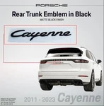 Genuine Porsche Cayenne Rear Trunk Emblem Black 2011-2023 95855967502. Fixed Price $84.40.