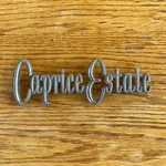 Chevrolet 9625395 1974 1975 1976 Caprice Estate Station Wagon Quarter Emblem. Fixed Price $10.99.