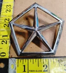 Chrysler Pentastar Chrome Circa '83 Emblem 1841260 / 4319496 (5354). Fixed Price $10.00.
