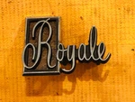 1969-1970 Oldsmobile Royale Oem Nice Name Plate Emblem Badge Gm # 8756227. Fixed Price $38.00.
