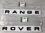 New Genuine Gloss Black Range Rover Badge Full Set Front & Rear Stencil. Fixed Price $98.49.