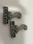 2X 1968 Cobra Emblem's S8MS 16098 F-SHELBY-MUSTANG-GT350-GT500. Fixed Price $65.00.