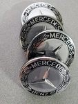Set Of 4 75MM Wheel Center Rim Hubcaps For Mercedes-benz Amg Black Wreath. Fixed Price $29.95.