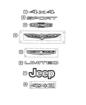 Genuine Mopar Nameplate 68588548AA. Fixed Price $60.10.