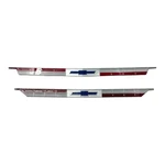 Set 1963 Chevy Emblem Inserts - Impala Bel Air Front Hood & Rear Trunk Ornament. Fixed Price $114.99.