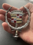 Vtg Cadillac Gm Wreath Hood Ornament 1990S 1980S Deville Seville Fleetwood. Fixed Price $35.00.