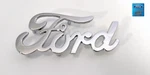 Chrome Script Emblem W/ Mounting Studs Ford (licensed). Fixed Price $15.99.