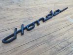 Matt Black Emblem Old Vintage Script Classic Decal Logo Auto Moto Honda. Fixed Price $19.99.