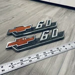 Vintage 67-68? Chevrolet Bowtie Emblem Chevy 60 Series Truck Badge P-3796925-C. Fixed Price $79.99.