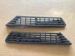 Oem Fiat X1/9 Bertone Side Emblem Louver Vent Cover Black Pair Early 1974-75. Fixed Price $48.90.