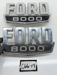 Vintage Oem 1970 Ford Tractor Truck 8000 Pair Hood Side Emblem D0HB80020A68A C66. Fixed Price $84.95.
