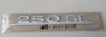 Mercedes W111 Coupe Cabriolet W108 Sedan 250SE Trunk Emblem Badge 1088170115. Fixed Price $99.95.