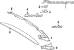 Genuine Porsche Nameplate 9Y0-853-685-C-041. Fixed Price $134.04.