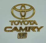 97 98 99 00 01 Toyota Camry Gold Rear Trunk Emblem Ornament Badge Logo Set. Fixed Price $31.99.