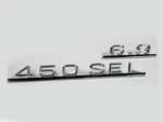 Emblem Type Nameplate Lettering Set 450SEL 6.9 For Mercedes W116. Fixed Price $326.23.
