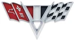 1964-67 Camaro Impala Nova Cross Flags Front Fender Emblem Each Gm Licensed. Fixed Price $27.00.