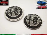 Front + Rear Grille Logo Crest Alfa Romeo Giulia Stelvio Gtam Black. Fixed Price $161.27.