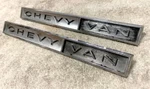1964 Chevy Van Pair Of Oem Deluxe Custom Metal Fender Badge Emblems Chevrolet. Fixed Price $168.99.
