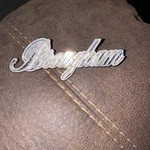 (1) Metallic Chrysler Brougham Emblem No. 3633535. Fixed Price $11.00.
