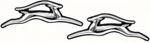 1970-72 Impala Interior Door Panel Emblems Pair. Fixed Price $48.08.