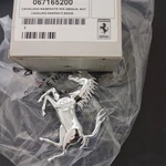 Ferrari Cavallino Rampante Front Bumper Sliver Horse Emblem Badge Oem 67165200. Fixed Price $135.00.
