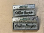 1966 1967 1968 Chevy Truck Custom Camper Emblems Pair Oem 3882674. Fixed Price $74.39.