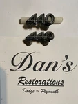 Mopar 440 Emblem Pair. Fixed Price $79.00.