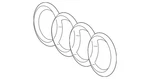 Genuine Audi Grille Emblem 4H0-853-605-B-T94. Fixed Price $104.06.