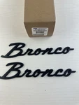 Ford Racing Matte Black Classic Script Fender Badge Kit 21-25 Bronco. Fixed Price $67.74.