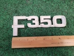 1980-1986 Ford F350 Fender Badge Nameplate Script Chrome Emblem E2TB-16B114 1M8. Fixed Price $39.99.