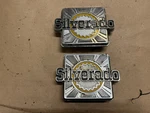 Vintage Chevrolet Chevy Silverado Truck Square Emblems Badges Metal Logo Pair. Fixed Price $69.74.