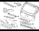 Genuine Honda Nameplate 75722-T90-A01. Fixed Price $35.00.