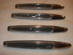 One 1964 Mercury Comet Front Fender Spears, Black Insert #C4GB-16188A. Fixed Price $19.99.