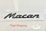 Porsche Macan Rear Emblem In Gloss Black 95B853675D. Fixed Price $89.00.