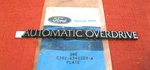 Nos 1983-1986 Ford And Mercury Deck Lid Nameplate, Automatic Overdrive. Fixed Price $19.74.