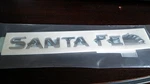 Genuine Hyundai "santa Fe" Rear Trunk Script Letters Emblem( 06). Fixed Price $29.99.
