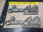 (1) Pontiac Grand Ville Circa '73 Rear Trunk Emblem 9619531 (6654. Fixed Price $28.00.