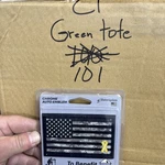 Elektroplate Auto Emblem Trp-camo-blk 3-1/4" X 2-1/2" Usa Flag. Fixed Price $5.40.