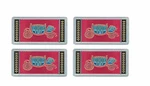 Oer 2 Sets Fisher Coach Seat Belt Buckle Emblems 1965-1966 Nova Impala Air. Fixed Price $43.98.
