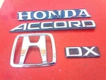 86 87 88 89 Honda Accord Dx Trunk Emblem Badge Nameplate 75722-SE0-A00 Oem Rear. Fixed Price $26.24.
