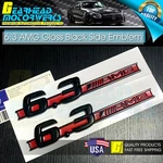 6.3 Amg Side Emblem Red Black Fender Badge For Mercedes W204 C63 W212 E63 S63. Fixed Price $24.99.