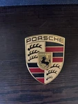 Porsche Emblem Made In Germany Decent Condition, Even Has Date Of Make.. Fixed Price $300.00.