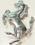 Ferrari Cavallino Prancing Hose Emblem Badge 60032109 3" New. Fixed Price $75.00.