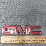 Gmc Rear Trunk Tailgate Emblem Badge Name Red/black W Chrome Trim 15029627 Oem. Fixed Price $18.88.