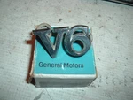 1975-1976 Buick Regal Century V6 Front Fender Emblem / Badge Gm # 1250041. Fixed Price $19.00.