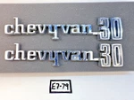 Oem 1971 1972 1973 1974 1975 Chevy Van 30 Fender Badge Emblems 3970873 E7-79. Fixed Price $84.95.