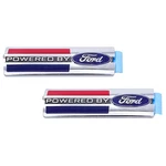 Racing Fender Emblem Pair "powered By Ford" Stick-on- New Sale Us Stock. Fixed Price $118.99.