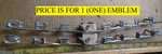 (1) Chevrolet Chevelle Circa '66 Trunk Emblem 7582450 (X65. Fixed Price $32.00.