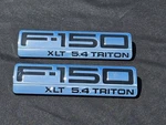 2004 2008 Ford F-150 Xlt 5.4 Triton Plastic Fender Emblem Set W Pins. Fixed Price $19.99.